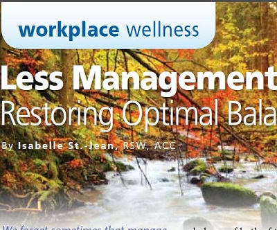 Less Management, More Leadership: Restoring Optimal Balance